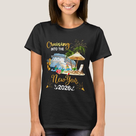 T-shirt Cruising Into The New Year 2026 (Devant)