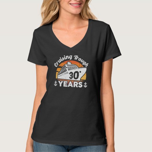 T-shirt Cruising Trough 30 Years Anniversary (Devant)