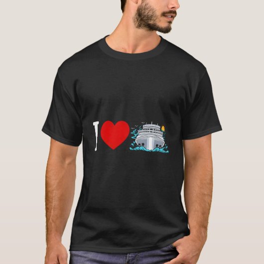 T-shirt Cruising Vacation I Love Cruise (Devant)