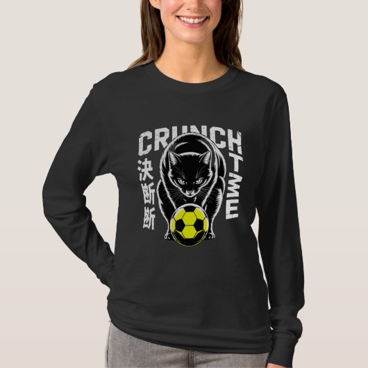 T-shirt Crunch Time Cat Game Day & Streetwear Essential (Devant)