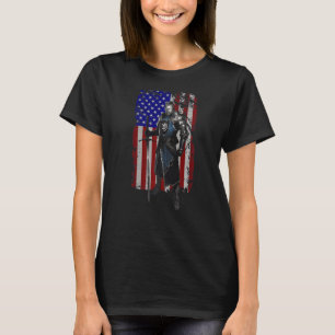 T-shirt Crusader Knight Templier Guerrier De Dieu Amérique