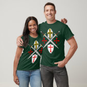 T-shirt Crusader Knights Templar Code Soldier Of Christ (Unisexe)