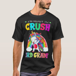 T-shirt Crush 3E Grade Unicorne Dabbing Retour À L'École G