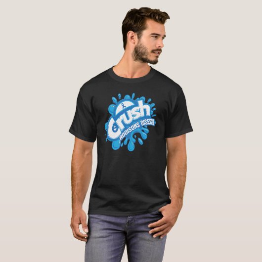 T-shirt Crush Addison Maladie Grafiti Addison Sensibilisat (Devant entier)