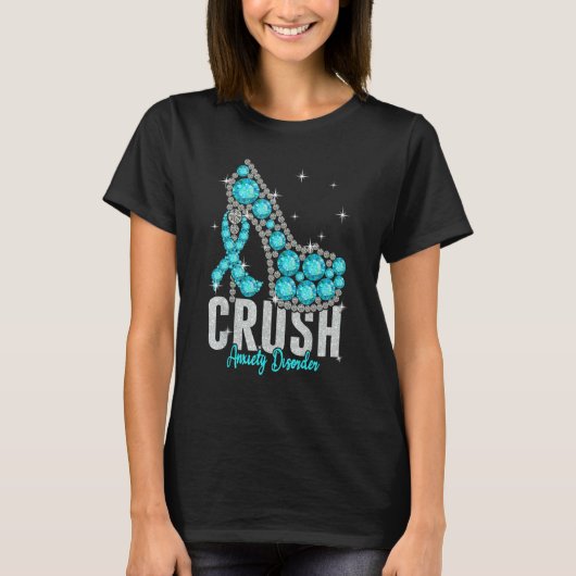 T-shirt Crush Anxiété Trouble Twinkle Ribbon Support (Devant)