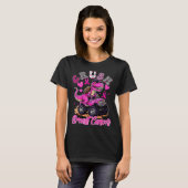 T-shirt Crush Breast Cancer Dinosaur T Rex Monster Truck B (Devant entier)