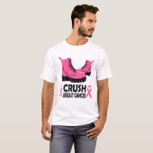 T-shirt Crush Cancer du sein Sensibilisation Bottes à ruba (Devant entier)