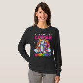 T-shirt Crush Kindergarten Dabbing Unicorn Back To School  (Devant entier)