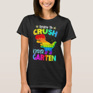 T-shirt Crush Kindergarten Dinosaur Pop It Fidget Retour À