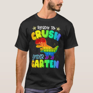 T-shirt Crush Kindergarten Dinosaur Pop It Fidget Retour À