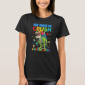 T-shirt Crush Kindergarten Dinousar Retour À L'École rex G (Devant)