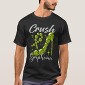 T-shirt Crush Lymphoma Sensibilisation Lime Vert Ruban Éle (Devant)