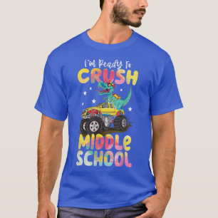 T-shirt Crush Middle School Dinosaur Monster Truck Retour 