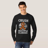 T-shirt Crush Multiple Sclerosis Orange Multiple Sclerosis (Devant entier)
