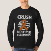 T-shirt Crush Multiple Sclerosis Orange Multiple Sclerosis (Devant)