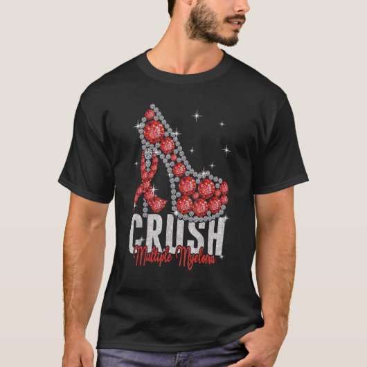 T-shirt Crush Multiples Myeloma Twinké Ribbon Support (Devant)