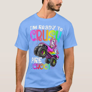 T-shirt Crush Preschool Unicorn Monster Truck Back to Scho