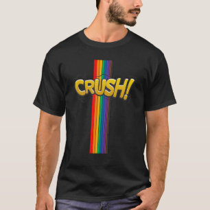 T-shirt Crush Pride Best Life Gay Lqbtq Rainbow Ribbon Tou