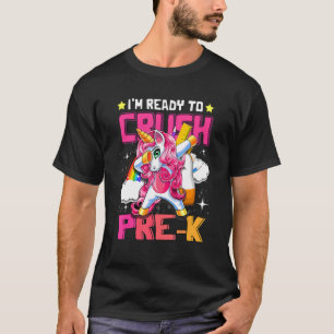 T-shirt Crush PrK Dabbing Unicorne Retour à l'école filles