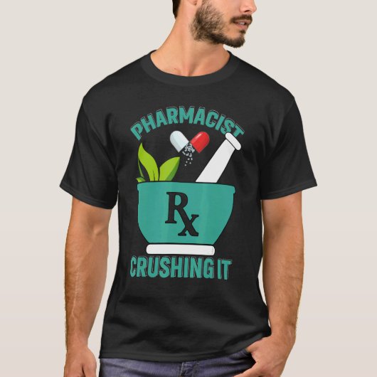 T-shirt Crusher It Pharmacy Technician Pharmacist (Devant)