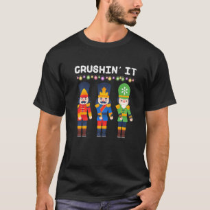 T-shirt Crushin It Flossant Nutcracker Danse de Noël
