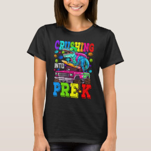 T-shirt Crushing Into Pre K Monster Dinosaur Rex Boy