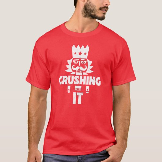 T-shirt Crushing It // Drôle Noisette de Noël (Devant)