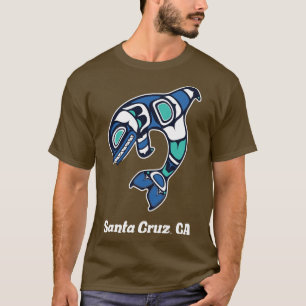 T-shirt Cruz Père Noël CA Native American Tribal Orca Kill