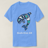 T-shirt Cruz Père Noël CA Native American Tribal Orca Kill (Design devant)