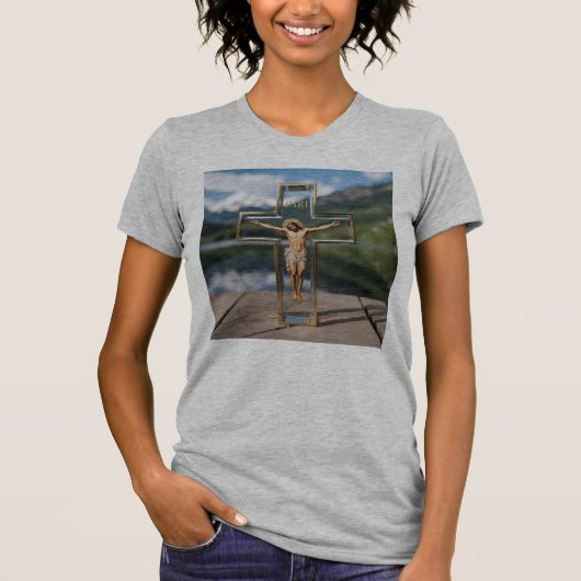 T-shirt Cruz transparente INRI (Devant)