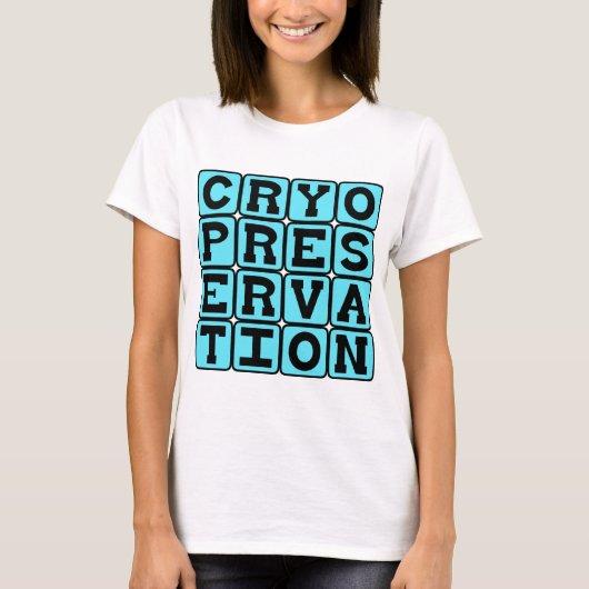 T-shirt Cryoconservation, congélation d'humains (Devant)