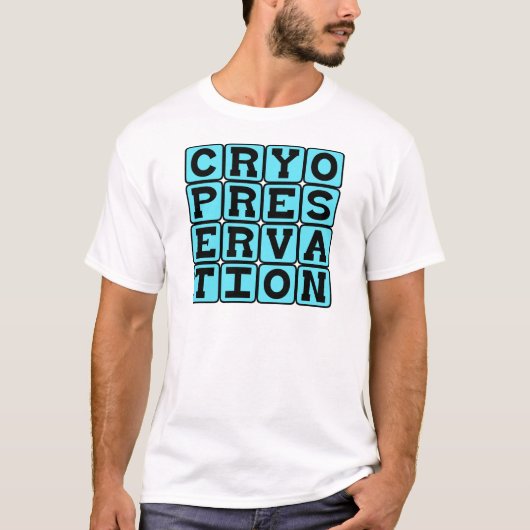 T-shirt Cryoconservation, congélation d'humains (Devant)