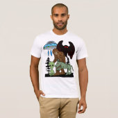 T-shirt Cryptid Big Foot Alien Mothman UFO Chupacabra (Devant entier)