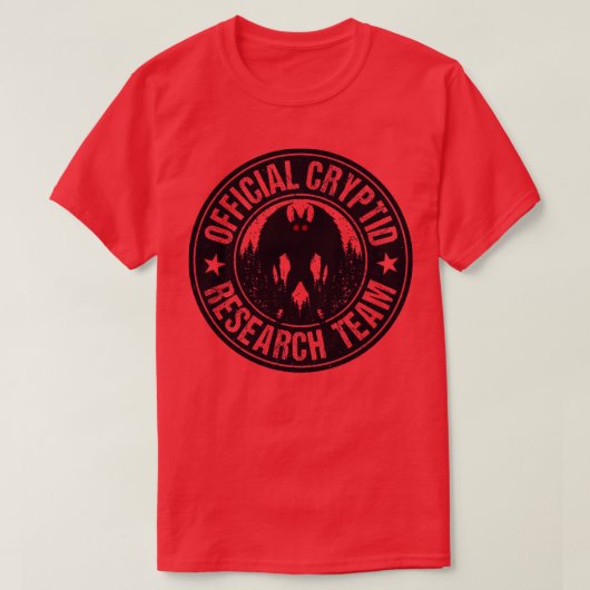 T-shirt Cryptid Research Team Mothman (Design devant)