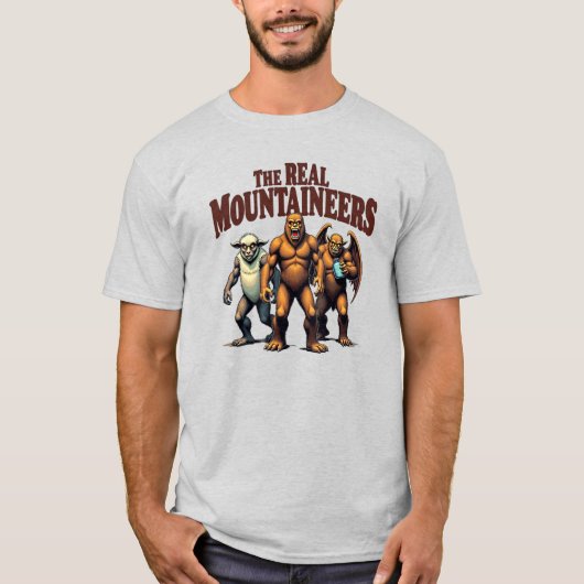 T-shirt Cryptid West Virginia (Devant)
