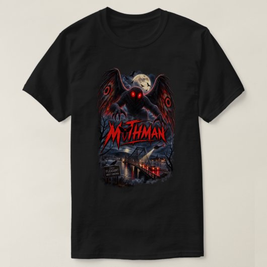 T-shirt Cryptide paranormal classique de Mothman (Design devant)