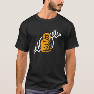 T-shirt Crypto Bitcoin Pièce Hausse Symbole Blockchain Inv