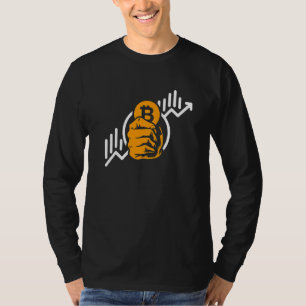 T-shirt Crypto Bitcoin Pièce Hausse Symbole Blockchain Inv