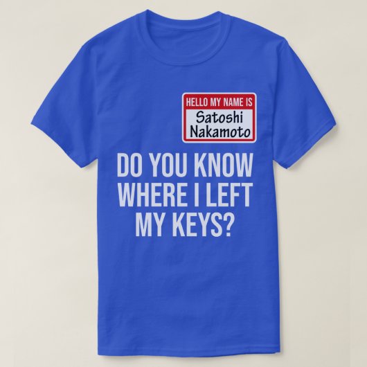 T-shirt Crypto Crypto Bitcoin Funny Hodl Satoshi N (Design devant)