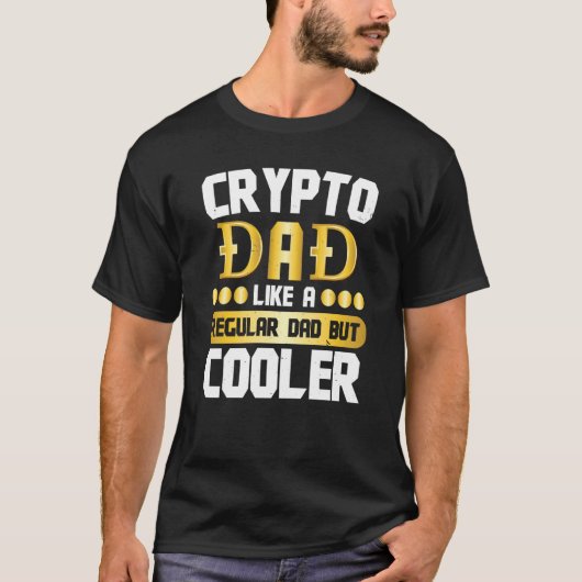 T-shirt Crypto Dad Cryptocurrency Blockchain Trader Best D (Devant)