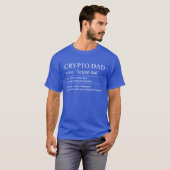 T-shirt Crypto Dad Cryptocurrency Dad Dictionary Dad Defin (Devant entier)