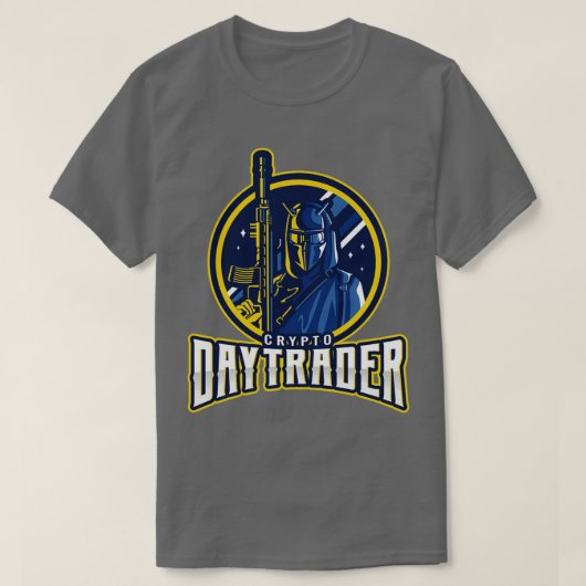 T-shirt Crypto Daytrader Design 3 (Design devant)