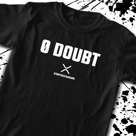 T-shirt Crypto de mème XRP Crypto crypto 0 devis de doute