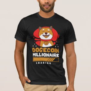 T-shirt Crypto DogeCoin Millionnaire Chargement
