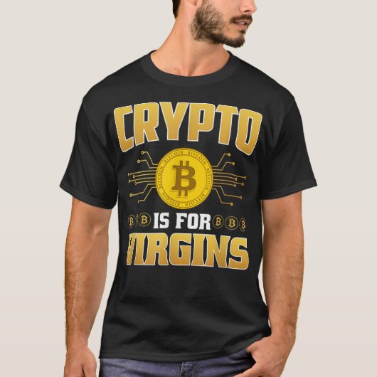 T-shirt Crypto Est Pour Les Vierges (Devant)