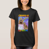 T-shirt Crypto Est Pour Virgins Capybara (Devant)