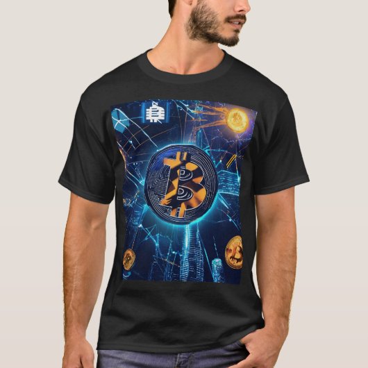 T-shirt Crypto fleurit dans la ville (Devant)