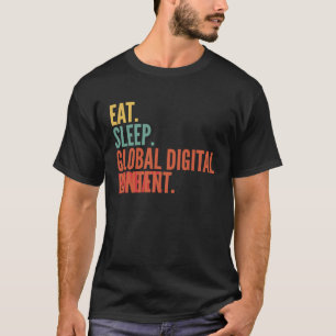 T-shirt Crypto Global Digital Content Manger Sleep Global 