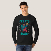 T-shirt Crypto Hodl Papa Bitcoin Pièce Miner Funny Cryptoc (Devant entier)