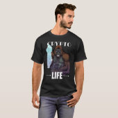 T-shirt Crypto Life Diamond Mains Mèmes Hommes Femmes Papa (Devant entier)